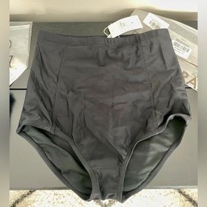 NWT Black High Waisted Swim Bottoms
